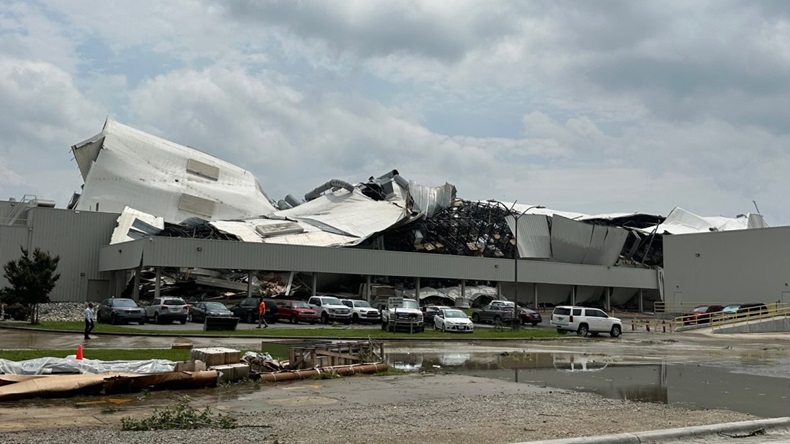 Tornado damage to Pfizer's Rocky Mount plant
