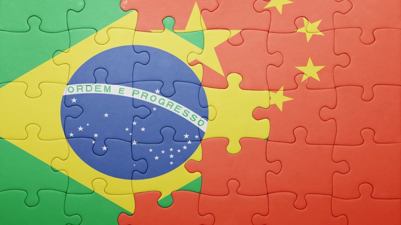 Brazil China Flags Jigsaw