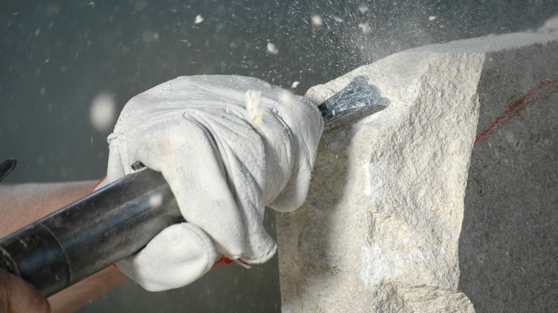 Chisel carve stone