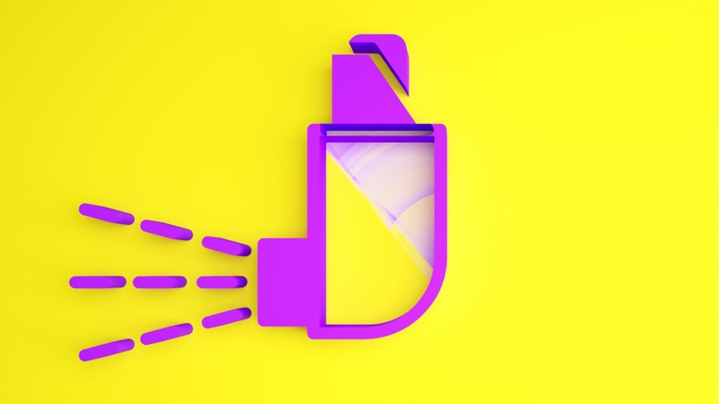 Inhaler Icon Purple Yellow