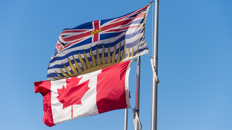 British Columbia Canada Flags