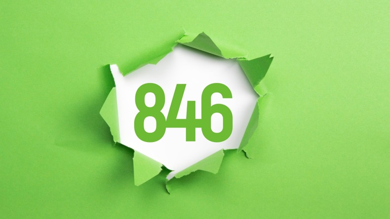 846 Green Paper Rip