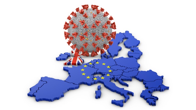 COVID Brexit UK EU Map