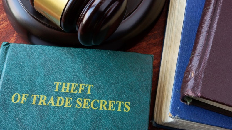 Theft of trade secrets law book gavel