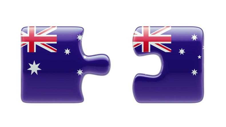 Australia jigsaw pieces