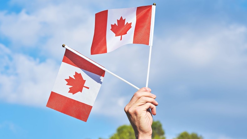 Canada Two Flags