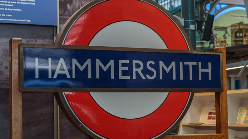 Hammersmith Tube Sign London