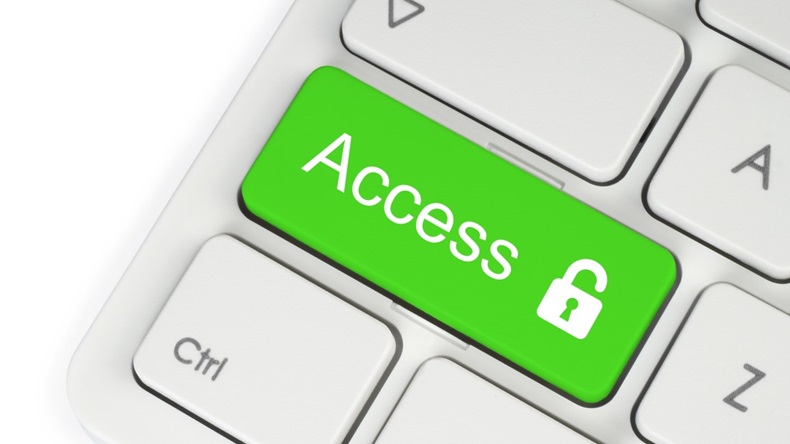 Access Lock Unlocked Green Key Keyboard