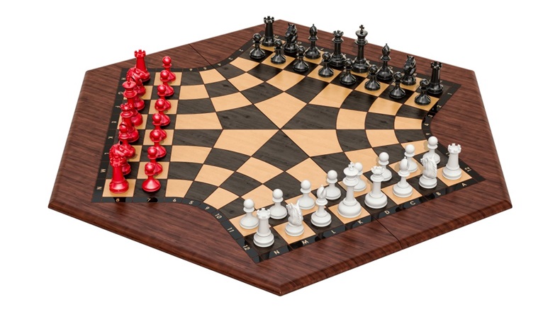 Three Player Chess Board