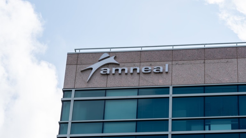 Amneal HQ building sign
