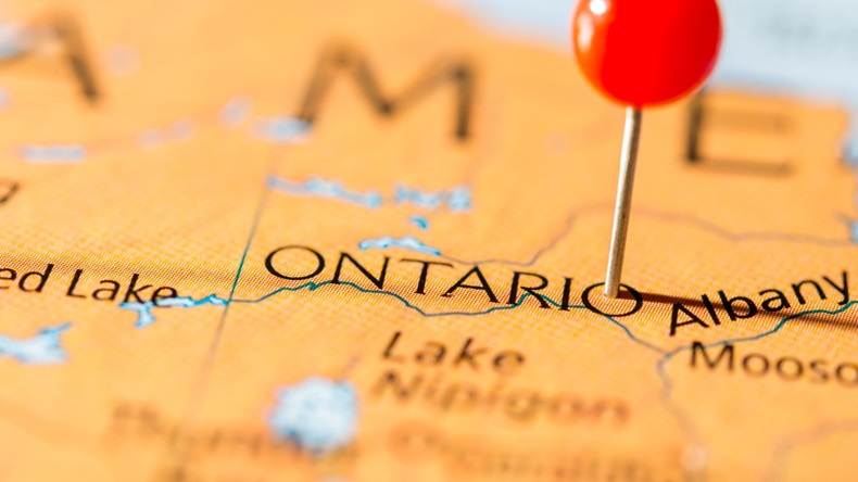 Ontario map pin