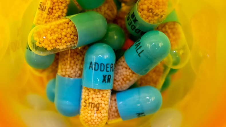  Adderall XR in an orange pill bottle