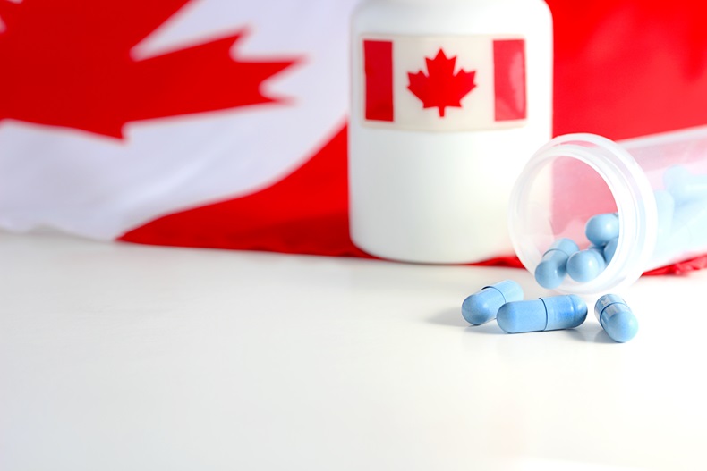 A picture of blue pills.