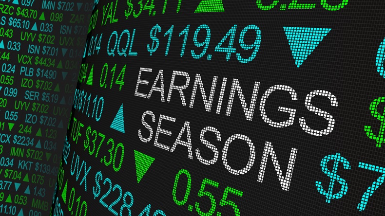 Earnings Season Company Reports Stock Market Ticker Words 3d Illustration