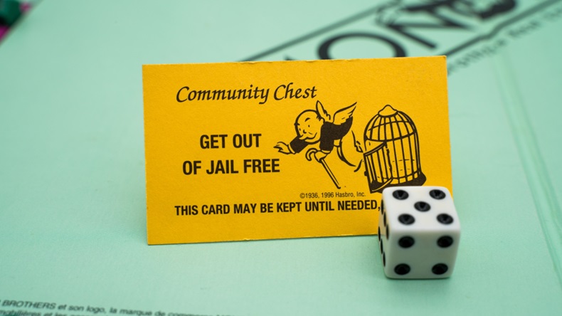 Monopoly get out of jail free card